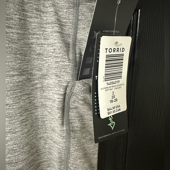 Torrid Grey Active Leggings - Picture 5 of 5